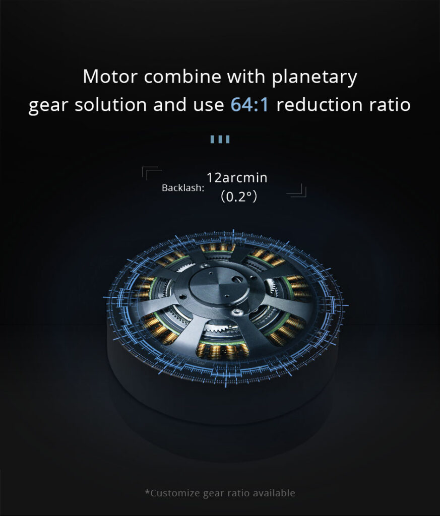 AK80-64 planetary gear 64:1 reduction